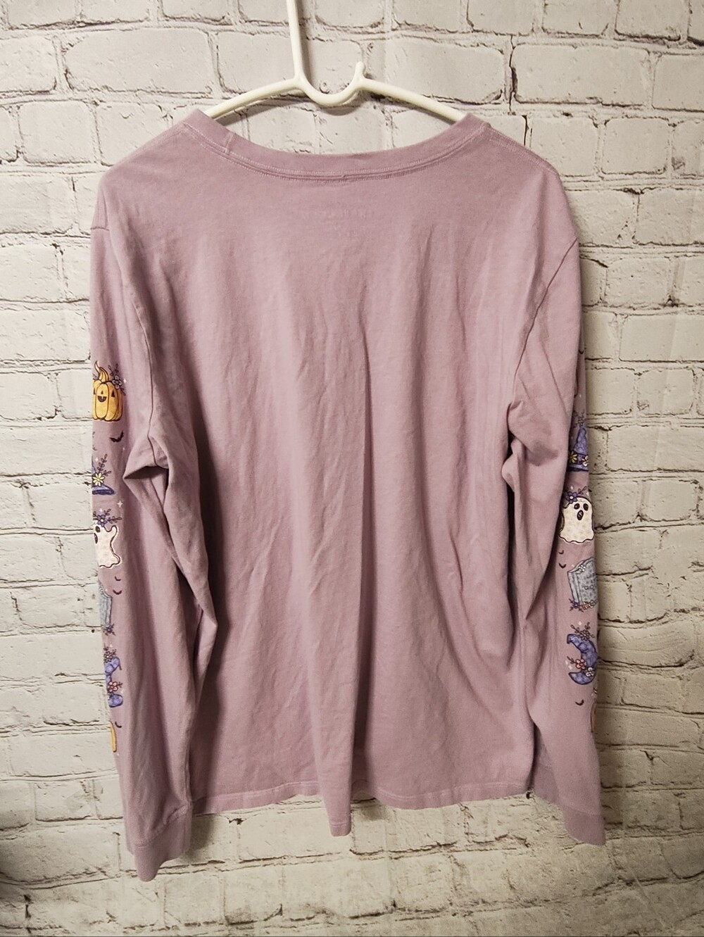 Life is Good Crusher Halloween Longsleeve Pumpkin Sleeve Hit Purple Shirt XXL Lo - Picture 4 of 13
